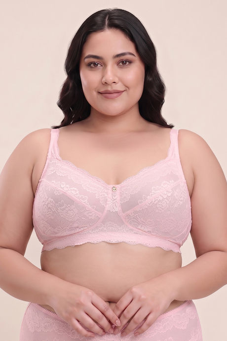 Zivame Forever Yours True Curv Double Layered Non Wired Full Coverage Super Support Bra - Rose Quartz — image 2